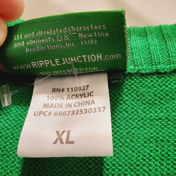 ELF Got Me Like Ugly Christmas Long Sleeve Sweater Size XL Buddy Elf Movie - Picture 6 of 6